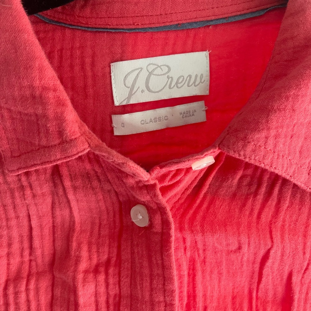 Jcrew - Classic Red Button Down Top - image 2